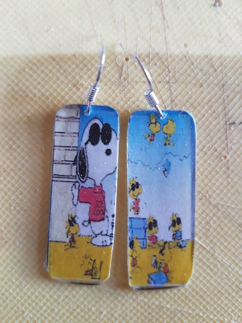 Plexiglas-snoopy-Ohrringe Bild 1