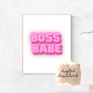 Boss Babe | Instant Download | Digital File | Digital Download | Affirmations