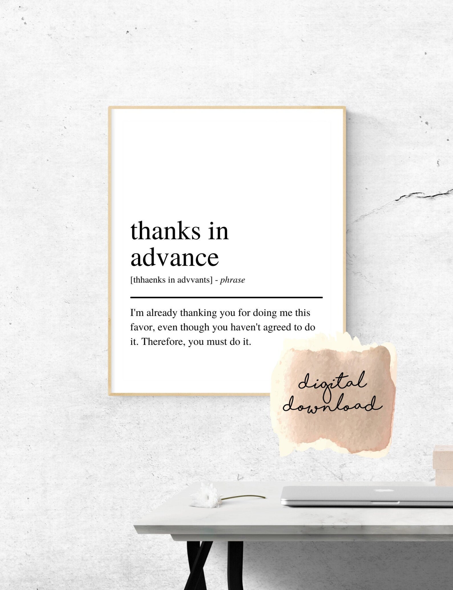 Thanks in Advance Funny Email Email Quotes Work Etsy