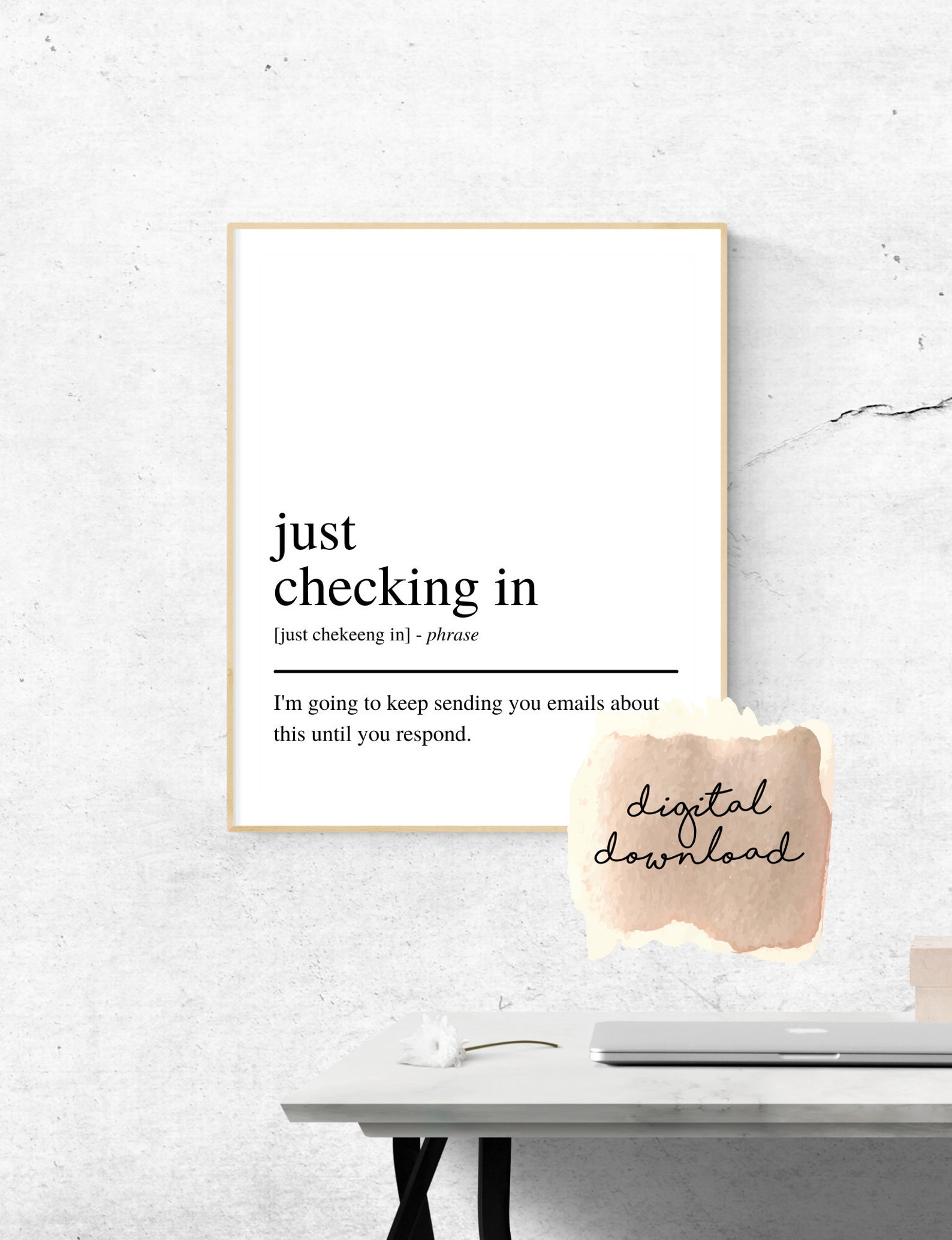 just checking in quotes