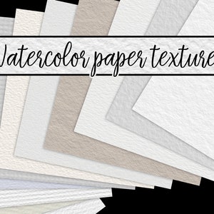 Watercolor Paper Textures, Digital Papers, Seamless, Backgrounds, Clipart, Personal and Commercial Use