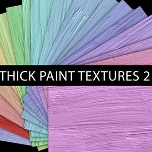 Thick Paint Textures: Seamless Digital Papers (JPG)