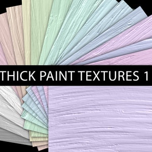 Thick Paint Textures: Seamless Digital Papers (JPG)