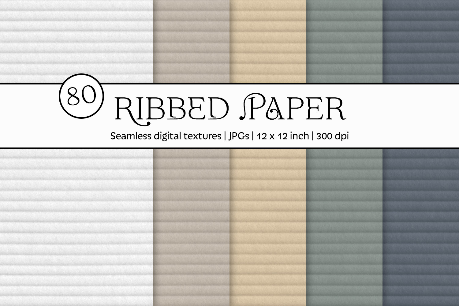 Ribbed Paper Textures, Digital Papers, Seamless, Backgrounds, Clipart ...