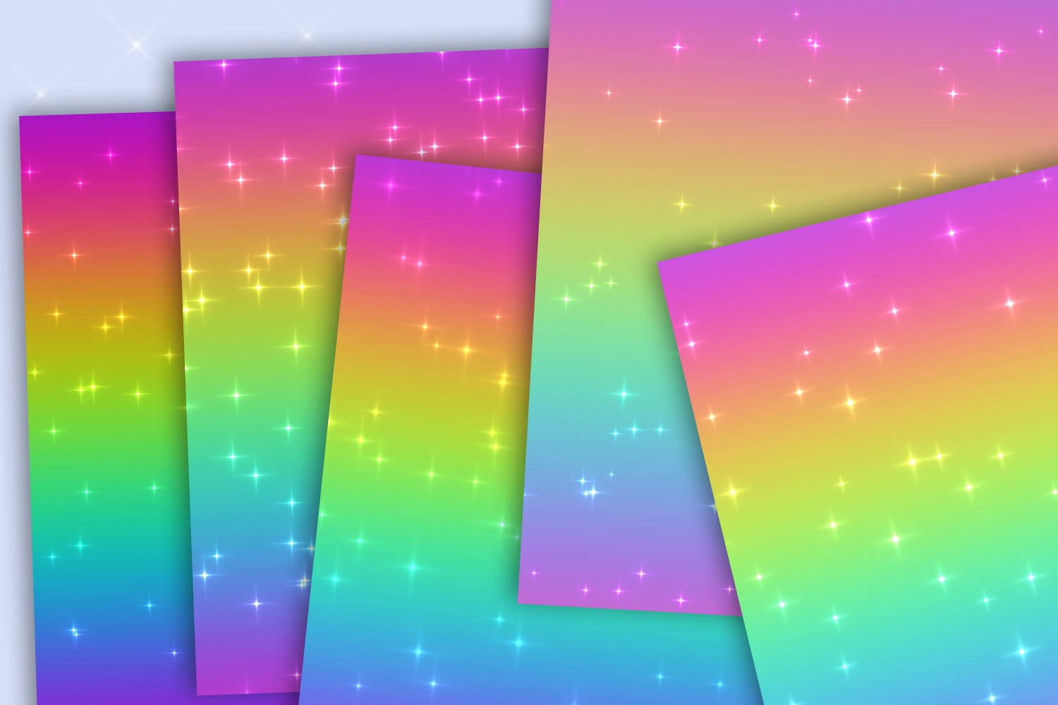 Glitter Paper Rainbow Colors - for Text, Objects Backgrounds Instant D –  Hello Handmade Goods