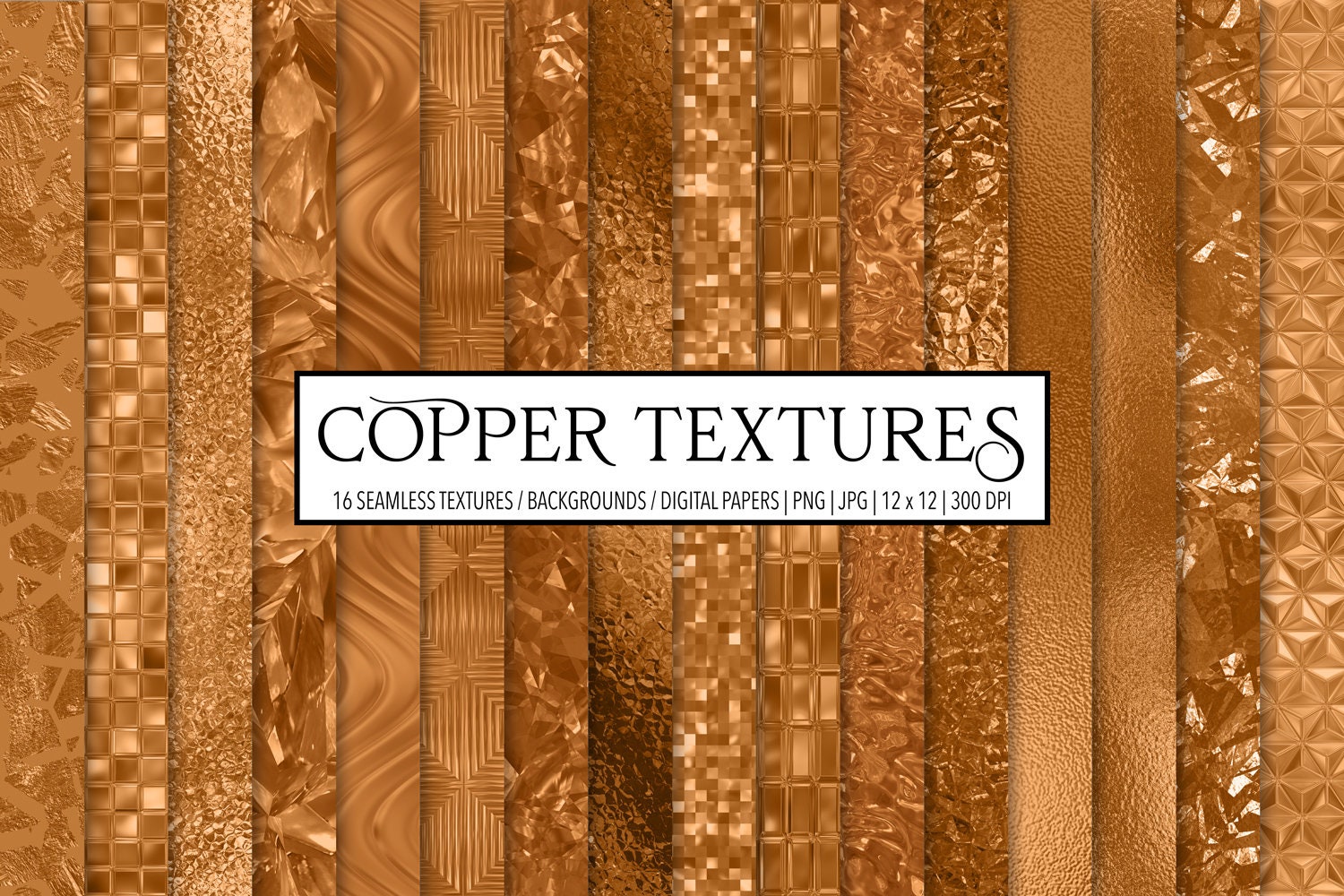 Copper Foil, Copper Textures, Metallic, Glass, Glassy, Copper