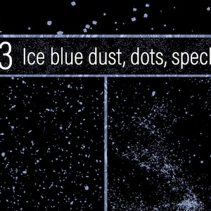 Ice Blue Dust Textures: Seamless Transparent Clipart (Digital Papers)