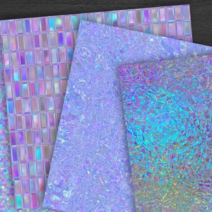 Iridescent Textures, Holographic, Shimmer, Digital Papers, Backgrounds, Sublimation, Scrapbooking, Clipart, Personal and Commercial Use image 4