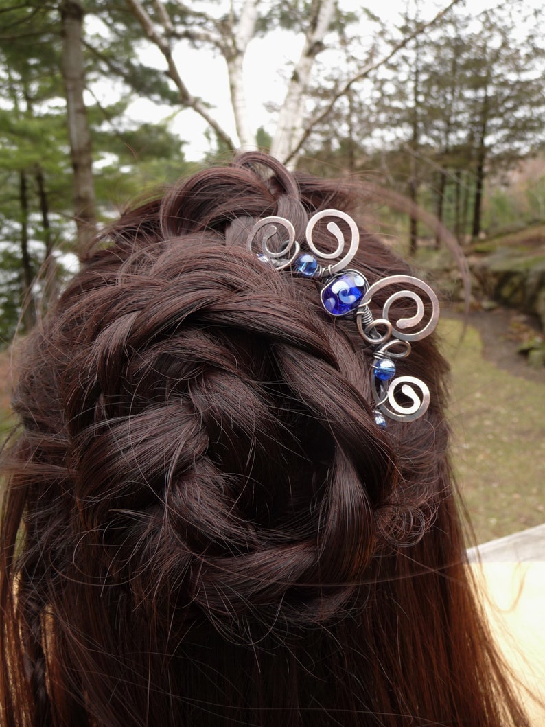 Fancy Bun Pin Fork Slide French Twist Hair Comb Decorative Etsy