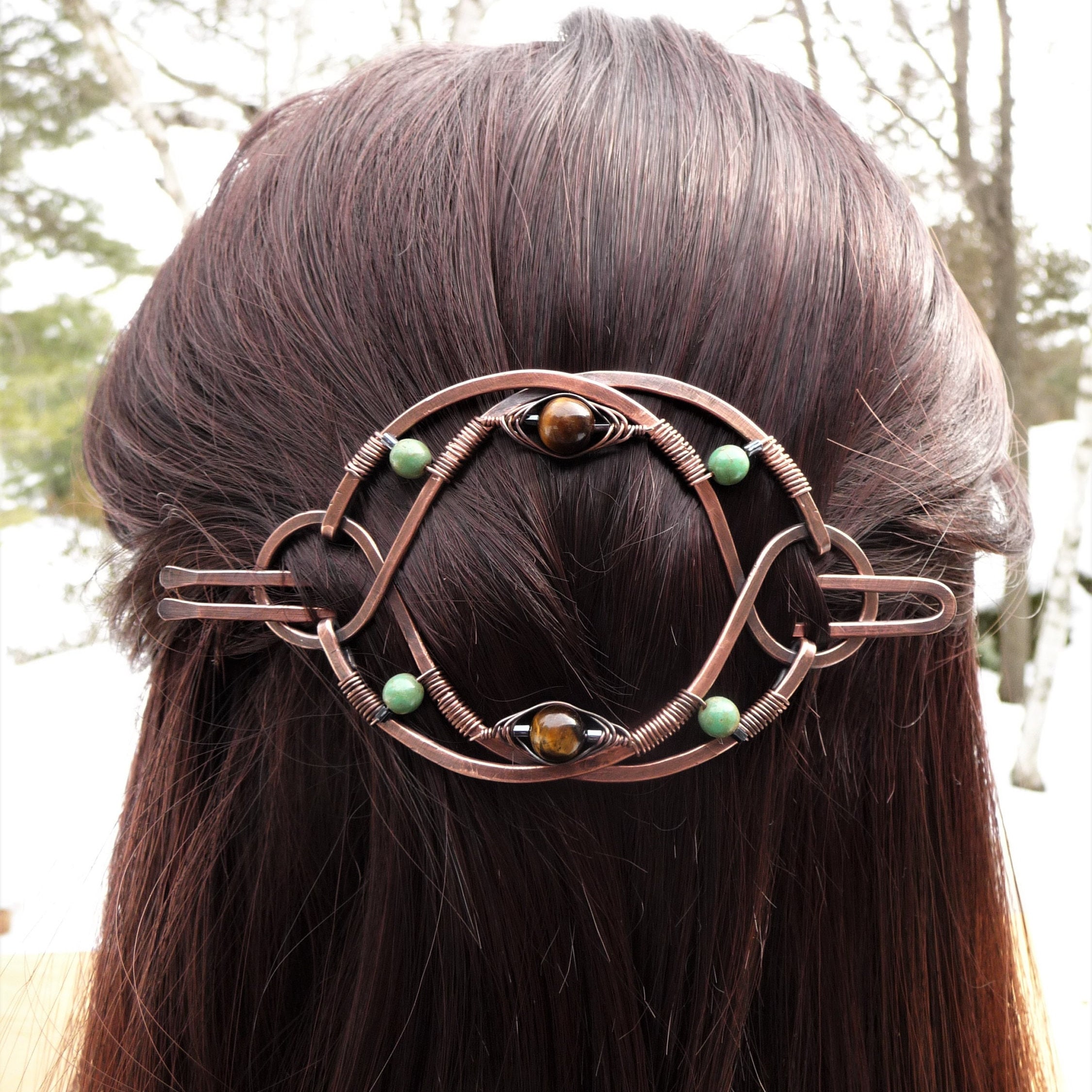 Extra Large Barrette Clip for Thick Hair Celtic Hair Clips - Etsy Extra Large Barrette Clip for Thick Hair Celtic Hair Clips - Etsy