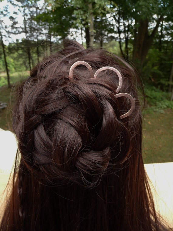 Hair Pins Set Of 3 Holder For Bun Pin Up Hair Accessories Etsy
