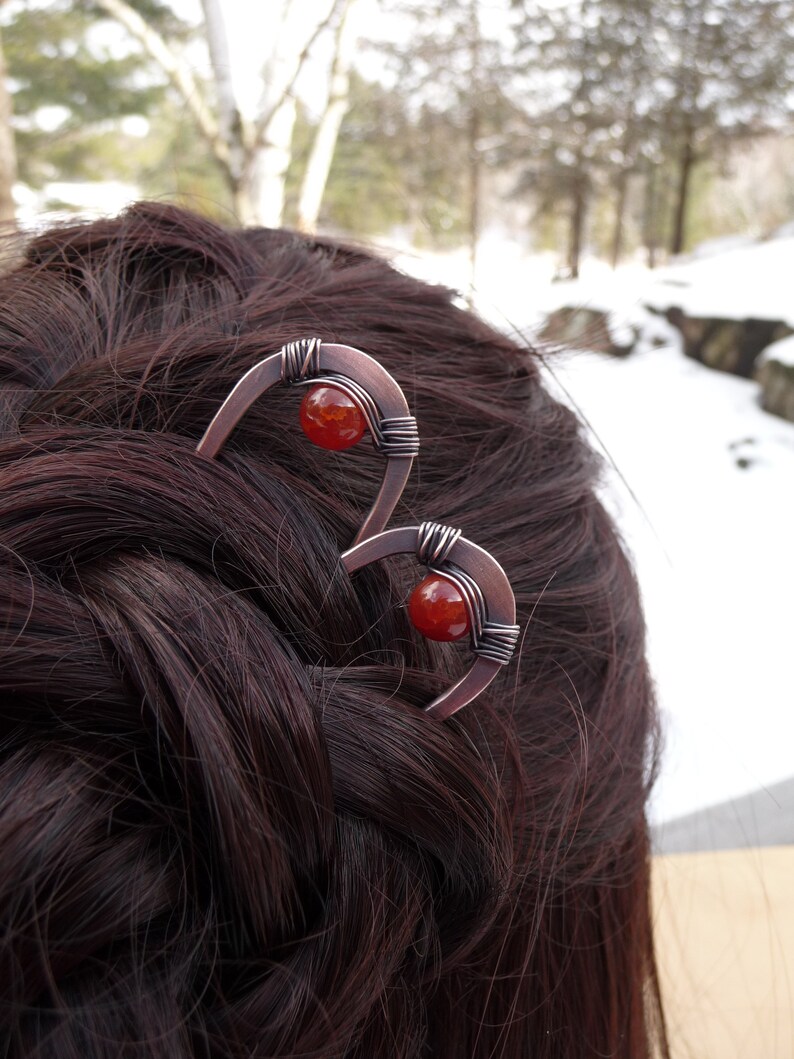 hair forks and sticks