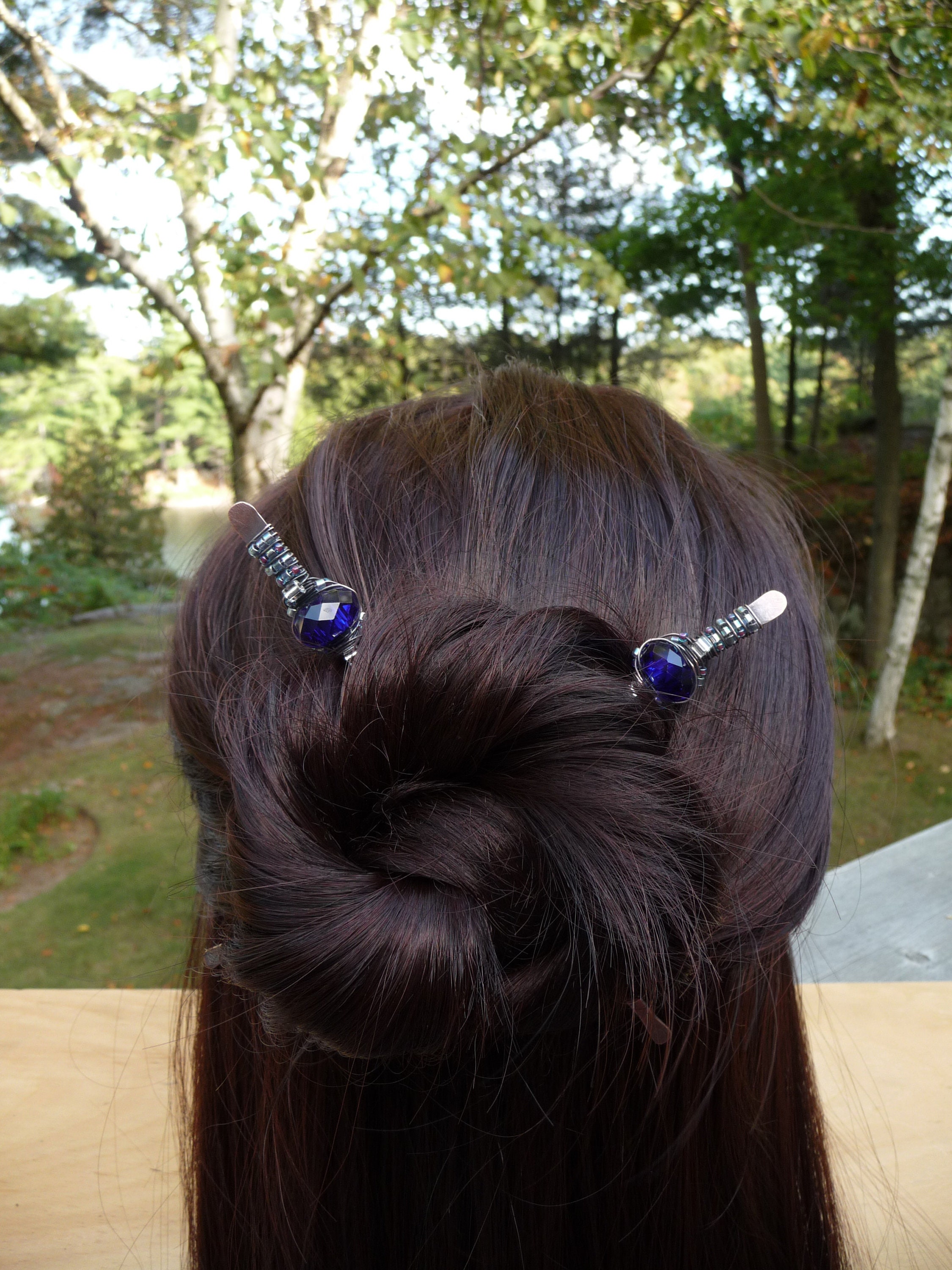 Metal Hair Pin Updo Chignon Hair Sticks Bun Accessories Etsy