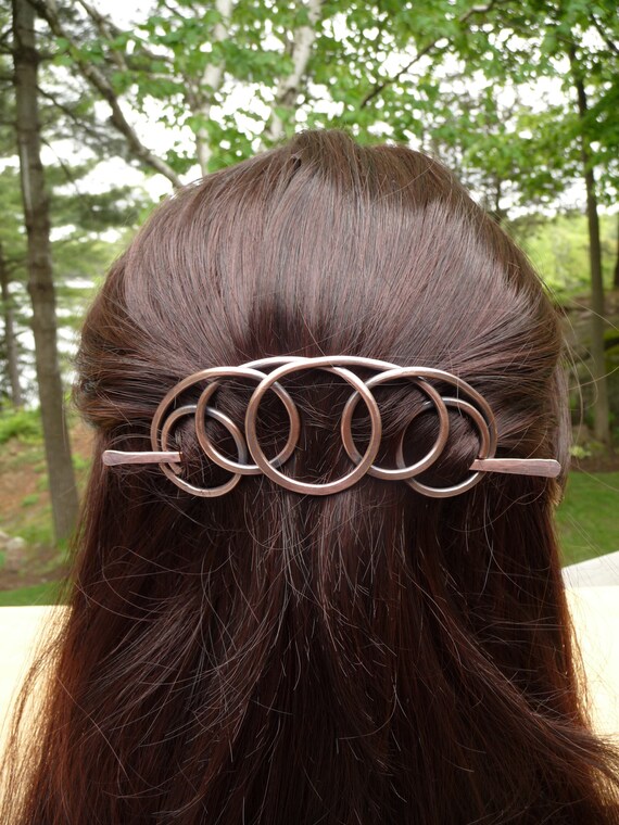 Spirals hair barrette large hair clip thick hair accessory Etsy