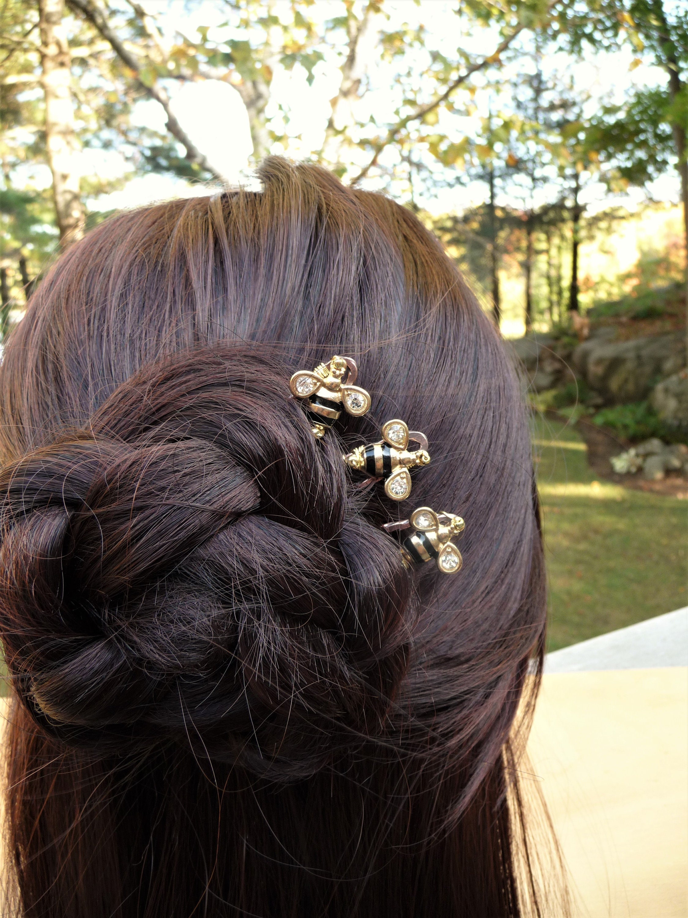Bee Hair Pins Set Bun Pin Accessory for Women U Pin Chignon - Etsy Bee Hair Pins Set Bun Pin Accessory for Women U Pin Chignon - Etsy