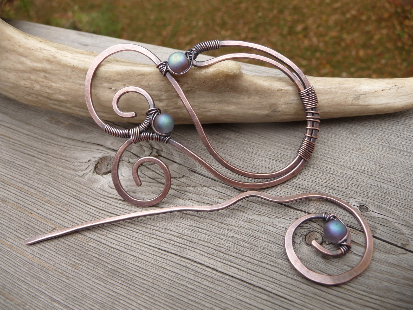 Spiral shawl pin wire wrap jewelry scarf pins with stick Etsy