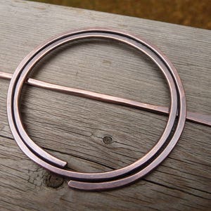 Circle Hair Clip, Minimalist Hair Accessories, Geometric Hair Clip ...