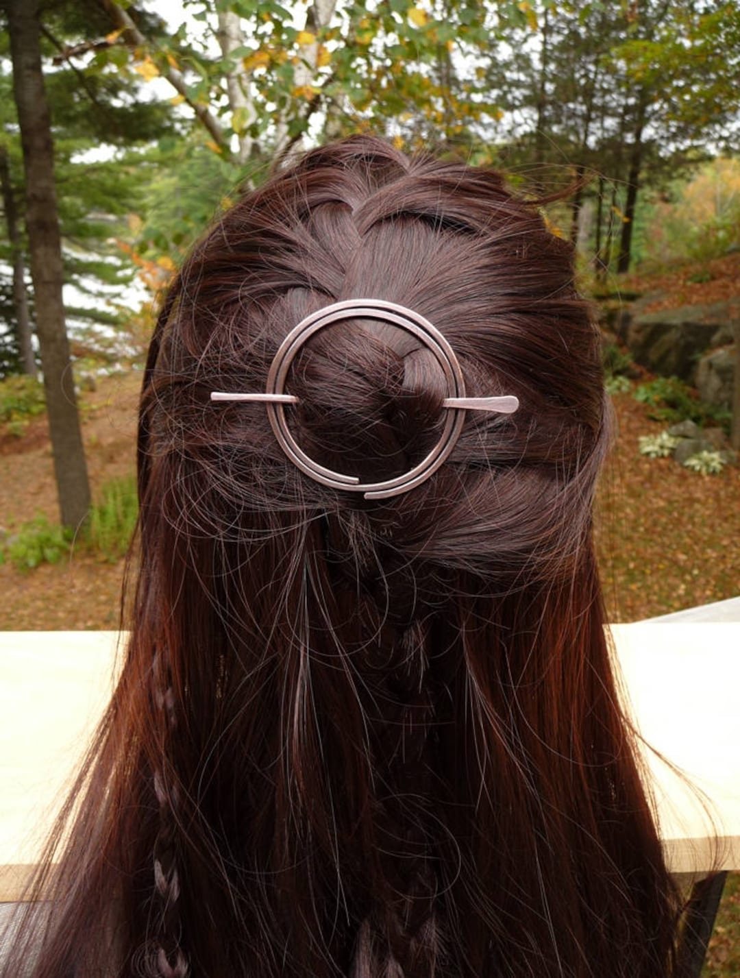 Circle Hair Clip, Minimalist Hair Accessories, Geometric Hair Clip  Jewellery, Round Hair Accessories for Women, Hair Jewelry Copper Hair Pin 