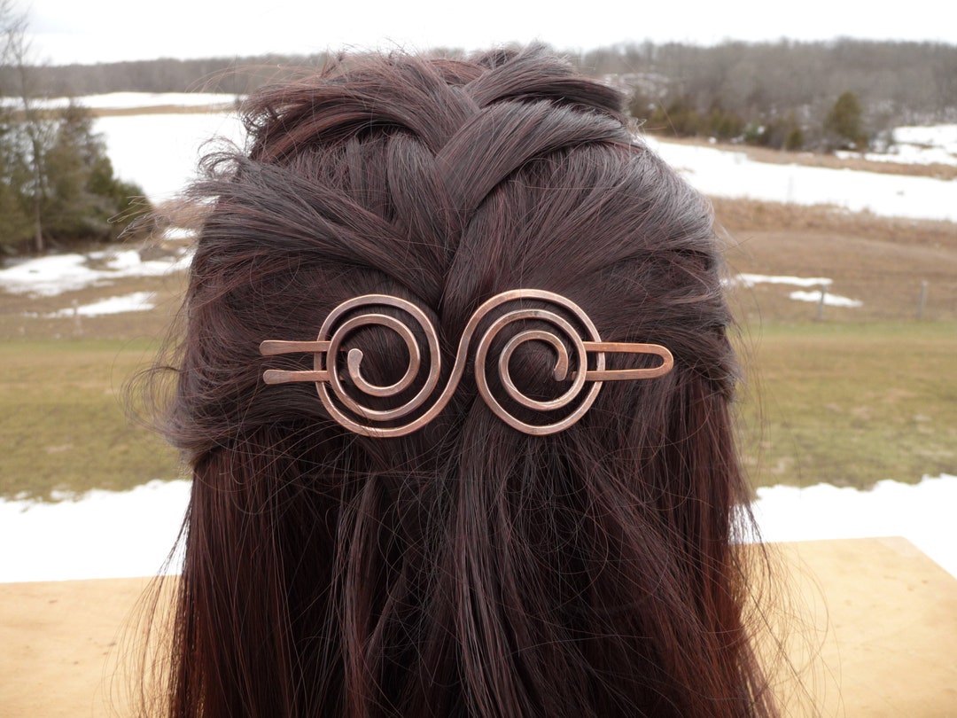 Spiral Hair Clip Barrette Artisan Handcrafted Hair Pin for Etsy Canada