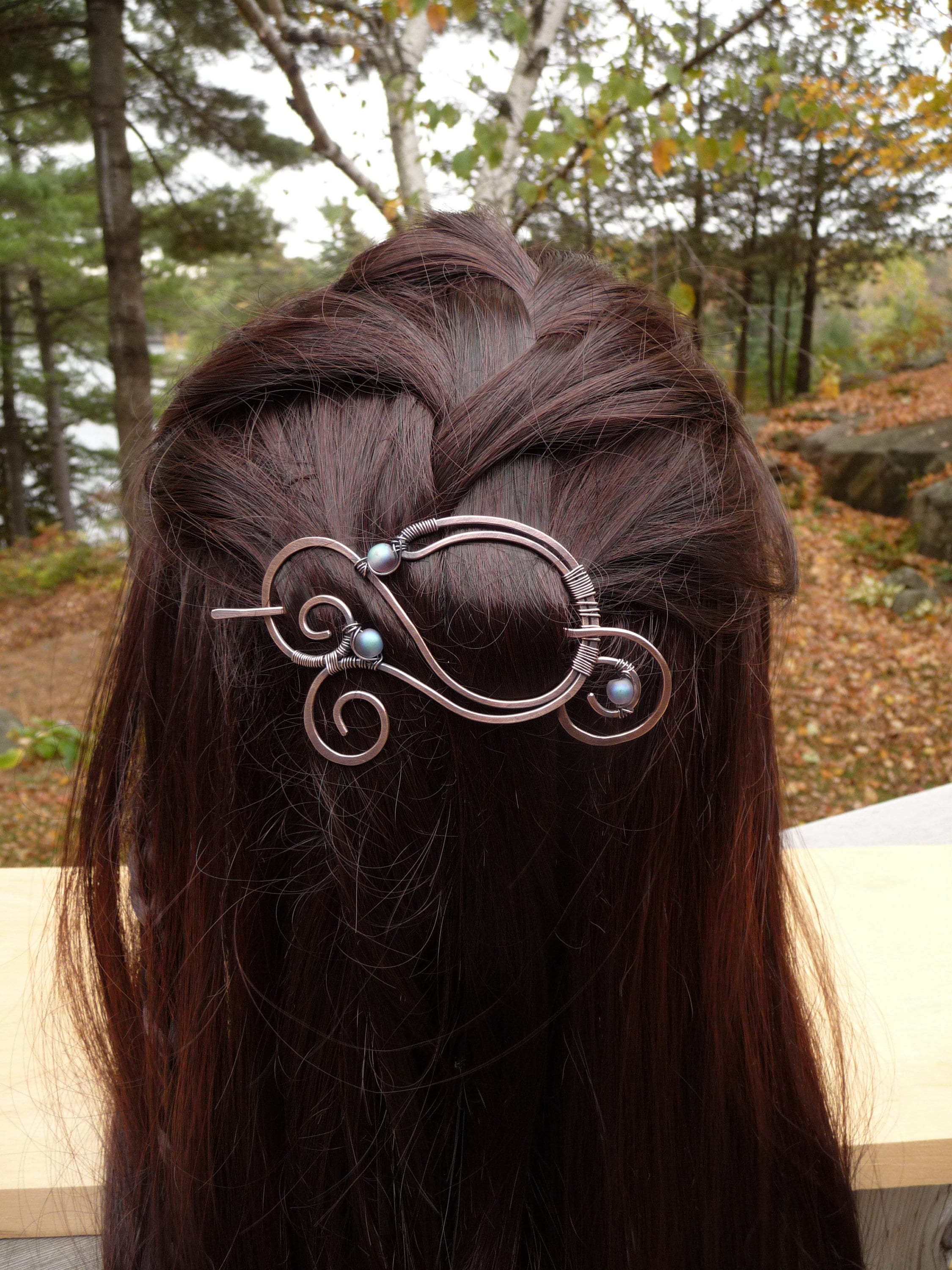 Spiral shawl pin wire wrap jewelry scarf pins with stick Etsy