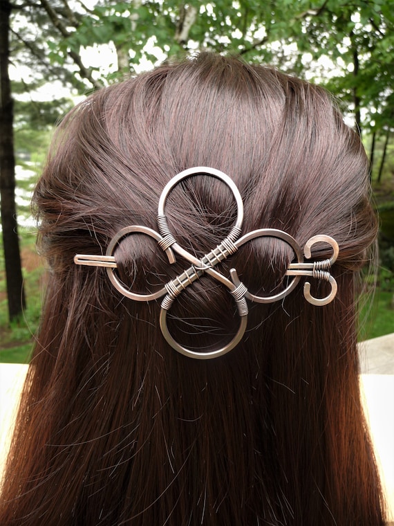 Hair Slide Celtic Hair Barrette Barette for Thick Hair Bun Etsy Canada