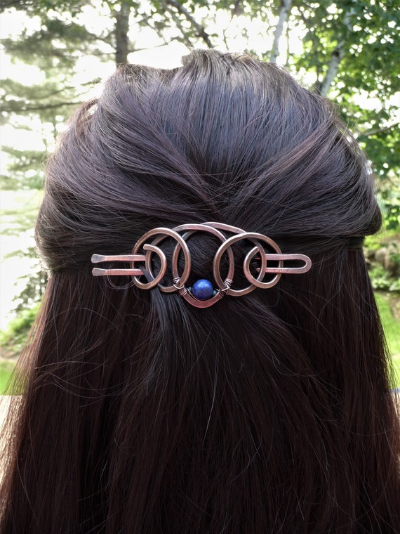 Small Hair Clip For Thin Or Fine Hair Tiny Copper Hair Etsy