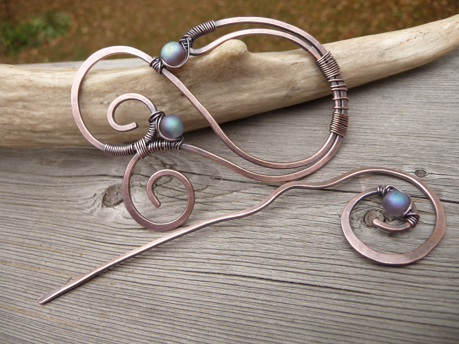 Spiral shawl pin wire wrap jewelry scarf pins with stick Etsy