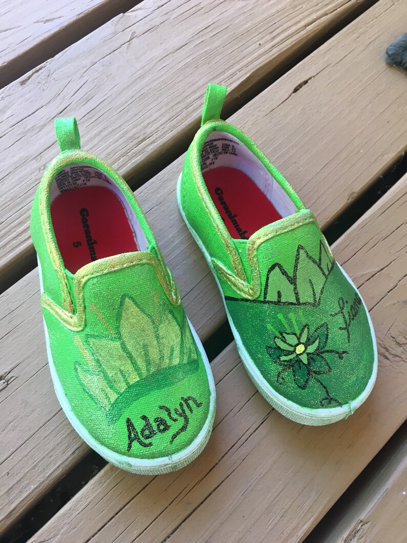 Princess and the Frog inspired shoes Etsy