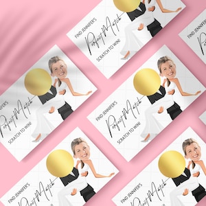 Bridal Shower Scratch Off Game - Perfect Match - Personalized Bride + Groom Image image 5