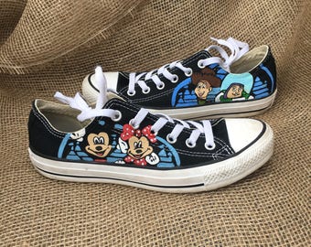 Hand Painted Disney Converse