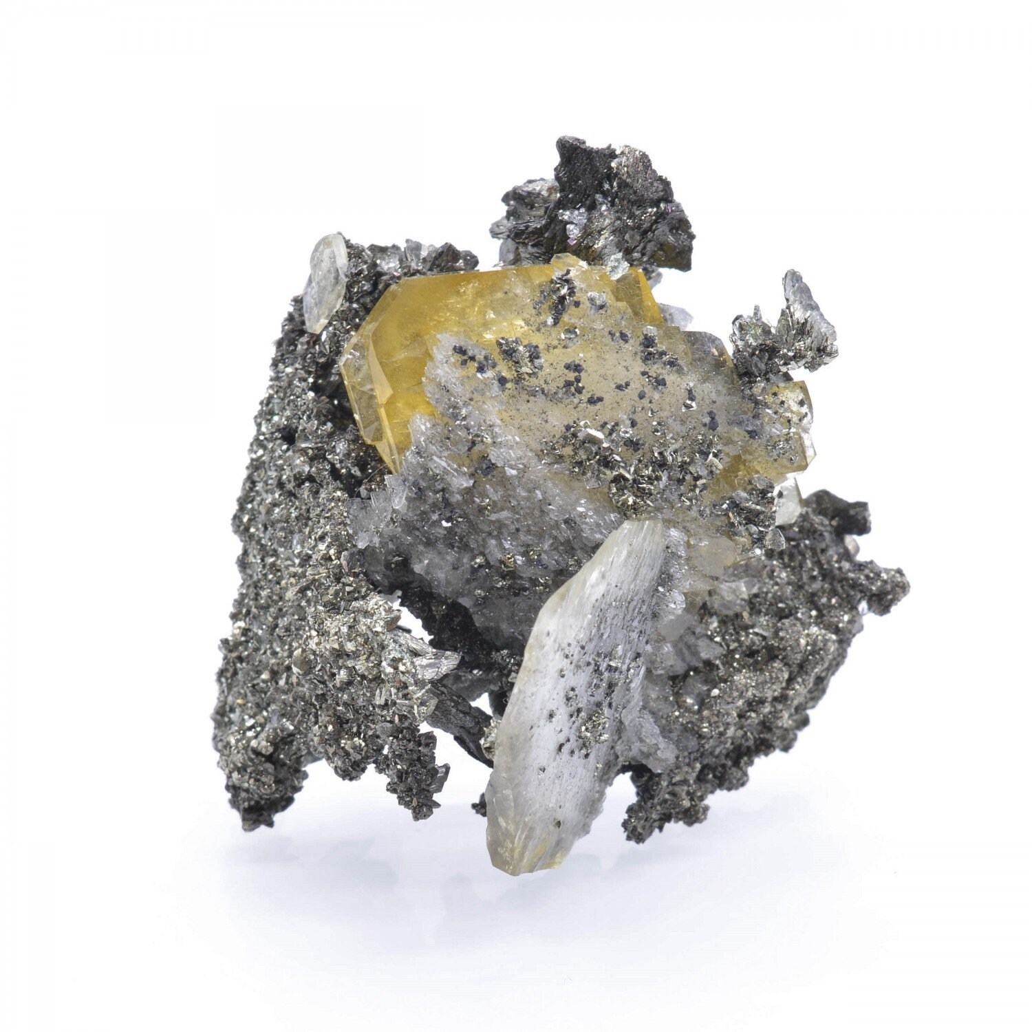 Barytine et Marcasite - Mine Bou Nahas, Oumjrane, Maroc