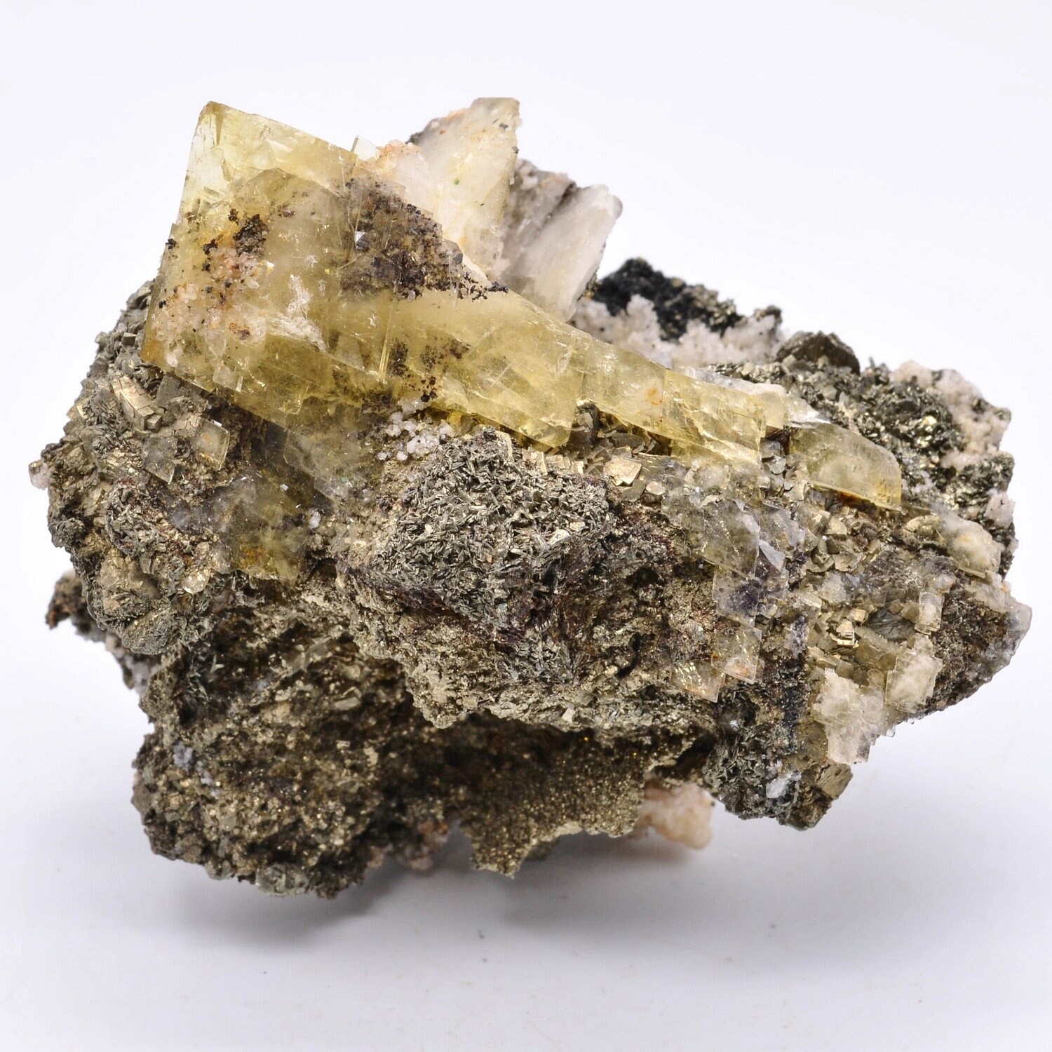 Barytine et Marcasite - Oumjrane, Maroc