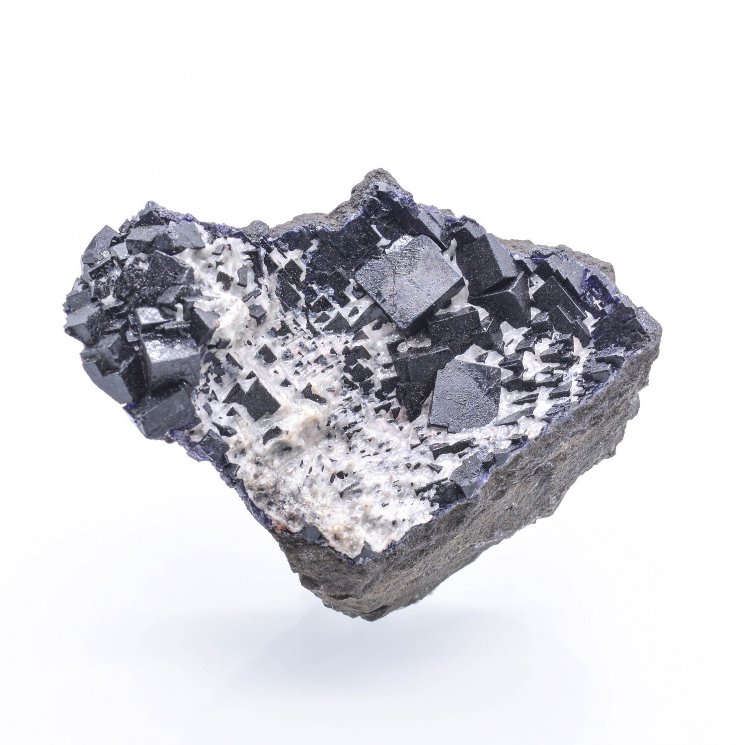 Fluorine Antozonite et Calcite - Mine Ojuela, Mapimi, Durango, Mexique