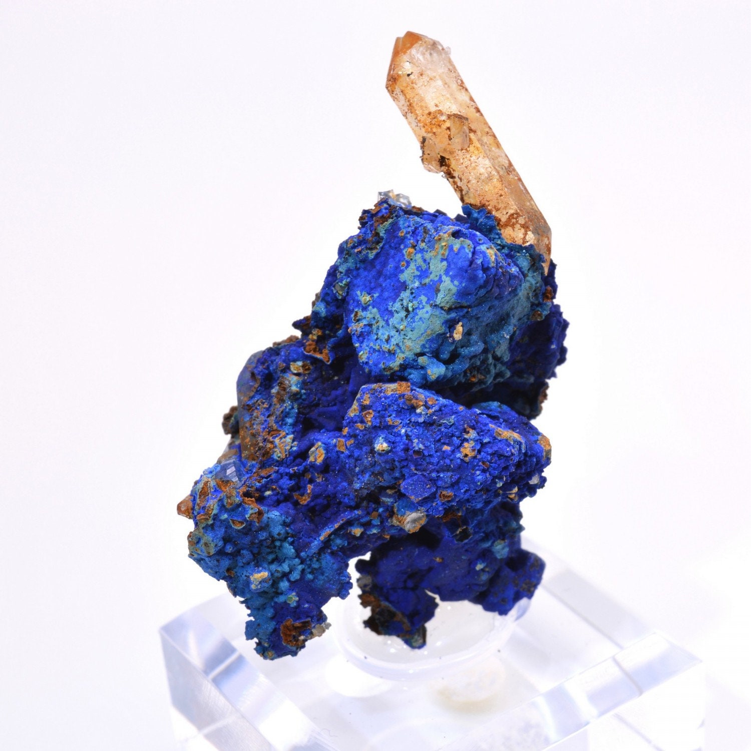 Azurite Psm Tétraèdrite et Quartz - Mine à Giraud | La Gardette, Isère, France