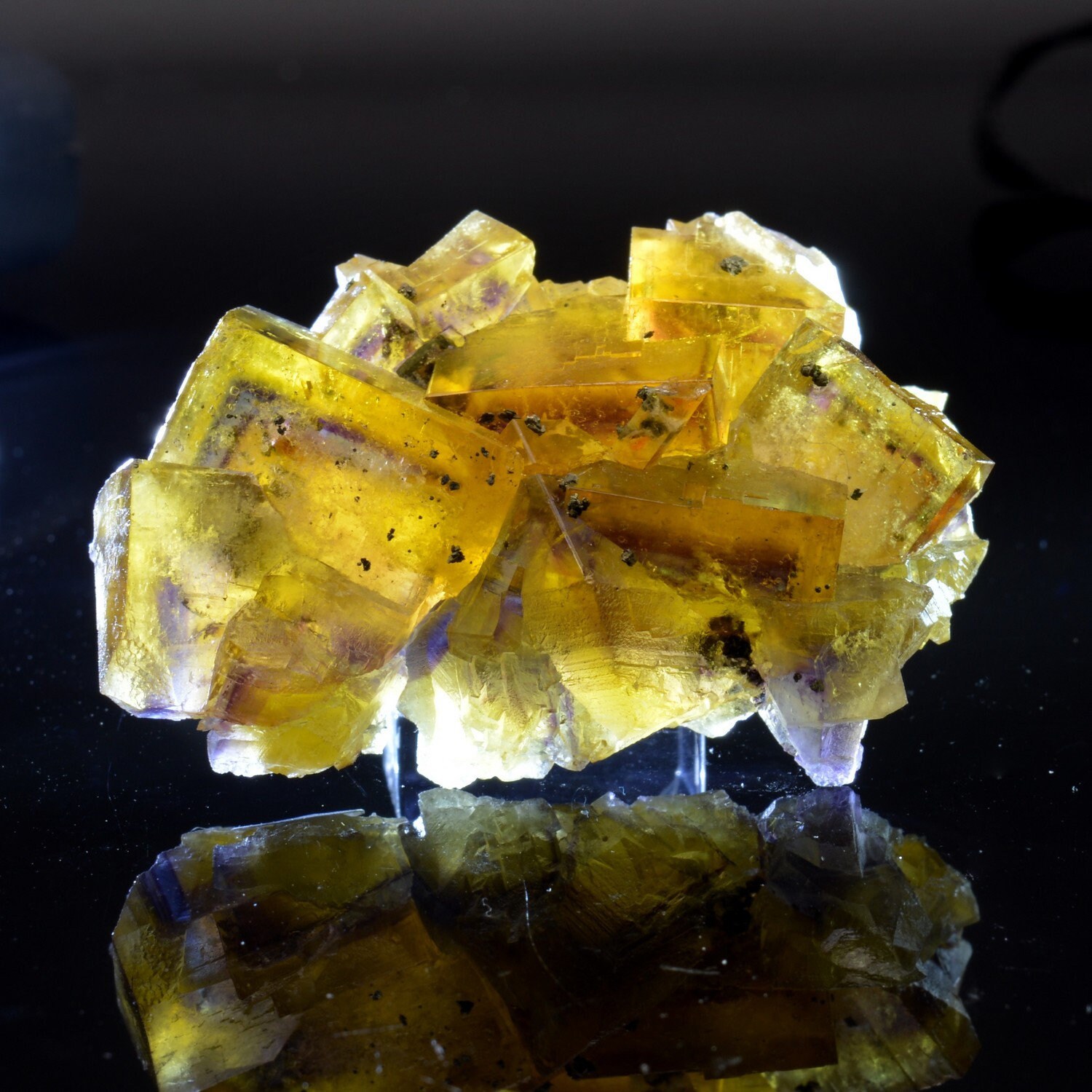 Fluorine et Chalcopyrite - Mine Bergmännisch Glück, Allemagne