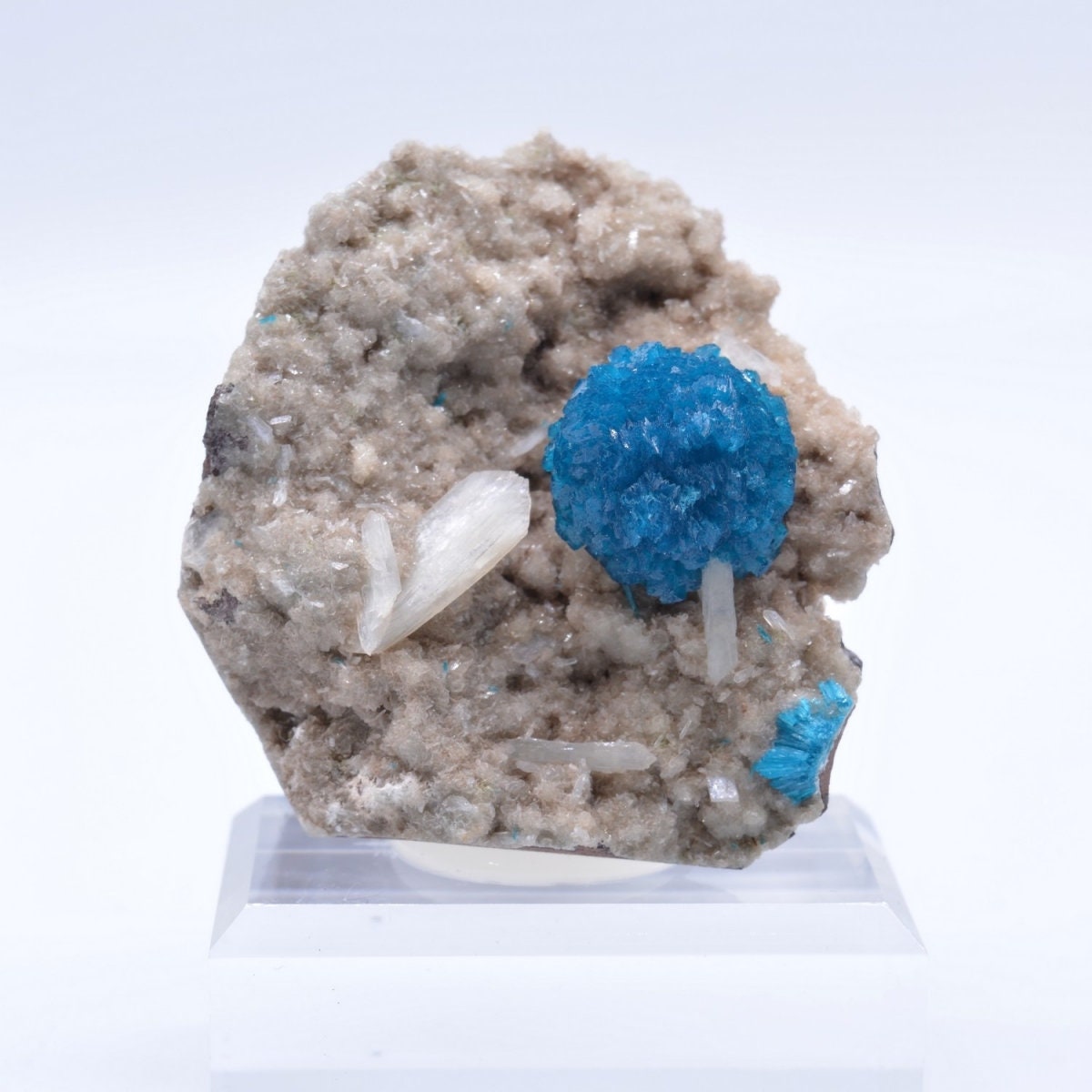 Cavansite et Stilbite - Poona, Inde