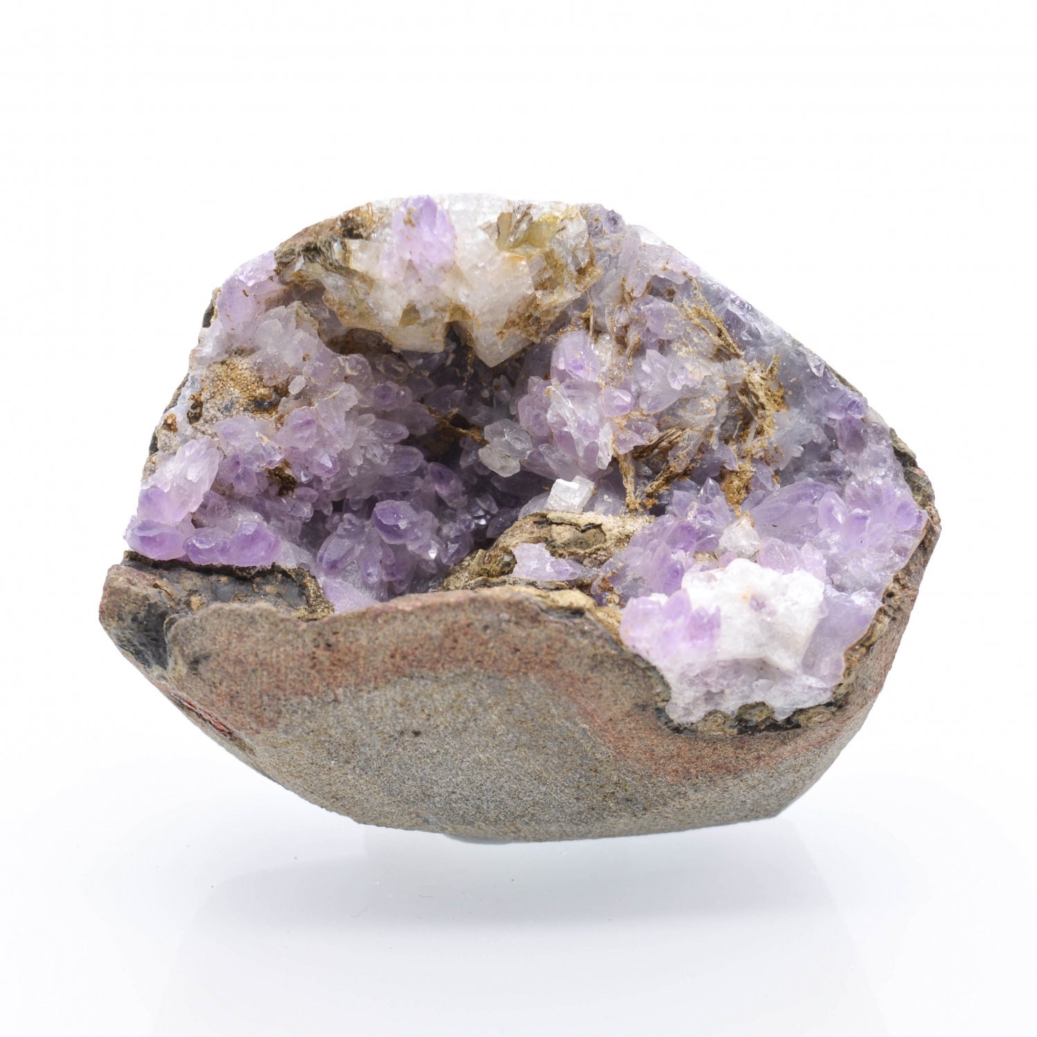 Améthyste, Chabazite - Khadakwani, District de Khargaon, Madhya, Pradesh, Inde