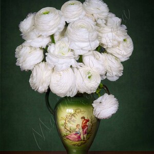 Ranunculus Bouquet,  Home Decor, Fine Art Prints, Floral Art, Flower Prints, Wall Art