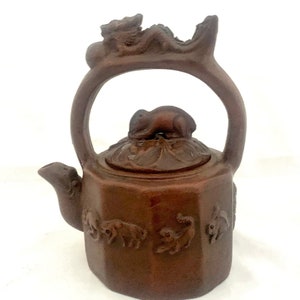 Vintage Chinese Yixing Zisha Clay Teapot