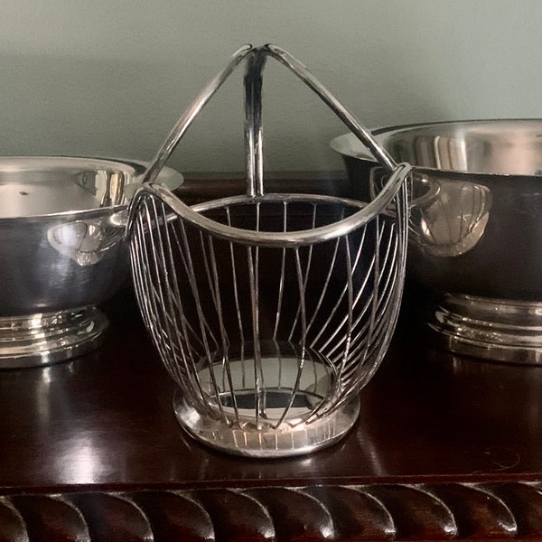 3 Pc. Vintage Silver Plated Bowls and Bread Basket