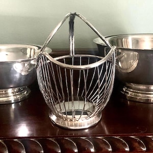 3 Pc. Vintage Silver Plated Bowls and Bread Basket