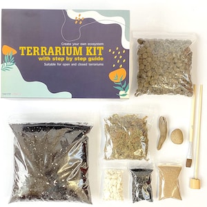 DIY Terrarium kit For Succulents Cacti Bonsai Moss Plants Step image 6