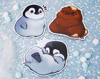 Chubby Baby Penguin Magnet, Cute Fridge Decor (75mm)