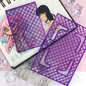 Mastersjabloon Artist Trading Card (ATC), Kakao-Karten Schablone, 3D-print