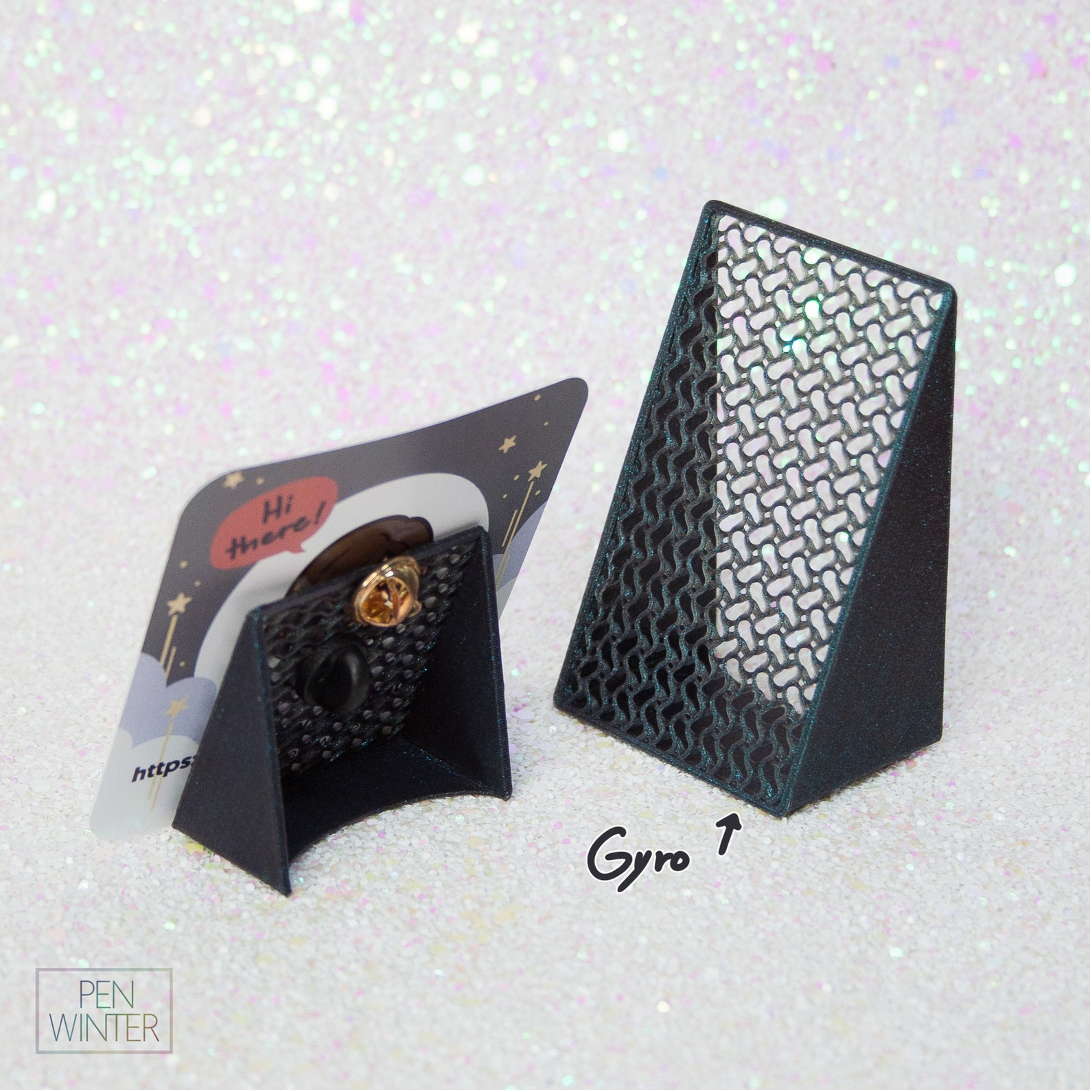 Enamel Pin Display Stand Set of 2 3D Print Etsy