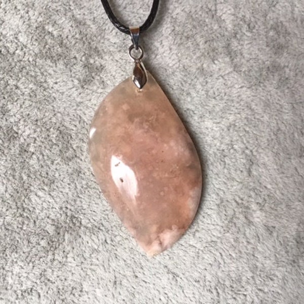 Pendentif agate sakura grand modele