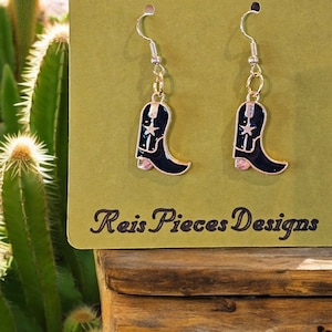 Jewelry, Cowboy Boot Earrings, Handmade