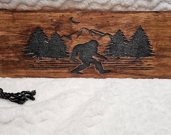 Laser Engraved Wooden Paddle, Custom Paddle,Big Foot Paddle