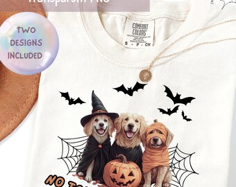 Halloween Hund png, Halloween png, Gruseliges Jahr png, Herbst PNG, trendiges PNG, Halloween Clipart, Süßes oder Saures png, Golden Retriever