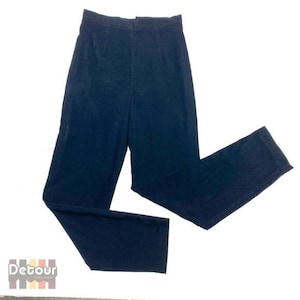 Vintage late 1990s dress pants 90s mid-high rise bottoms flat front slacks long straight leg trousers Beechers Brooke clothing 27&quot; waist